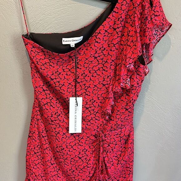 NWT Karina Grimaldi silk feel mini dress - Picture 9 of 9